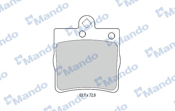 Zestaw klocków hamulcowych, hamulce tarczowe MANDO MBF015140