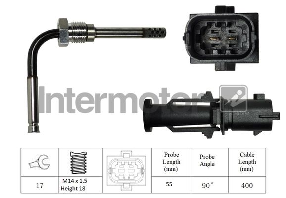 czujnik, temperatura spalin INTERMOTOR 27098