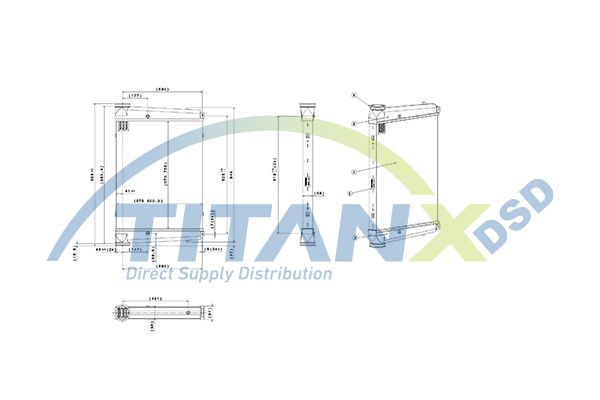Intercooler, compresor TITANX IX609006