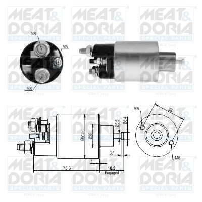 Włącznik elektromagnetyczny, rozrusznik MEAT & DORIA 46263
