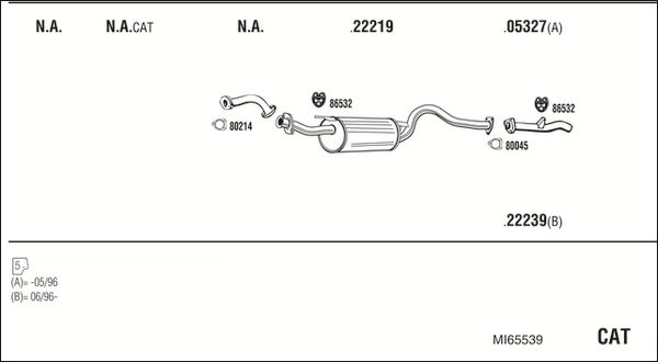 Układ wydechowy WALKER MI65539