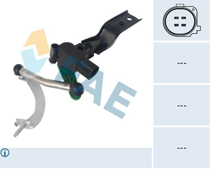 Czujnik, regulacja zasięgu świateł FAE 43005