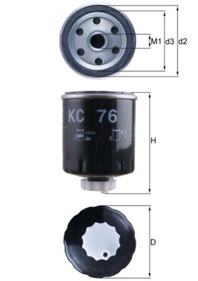 Palivový filtr KNECHT KC 76