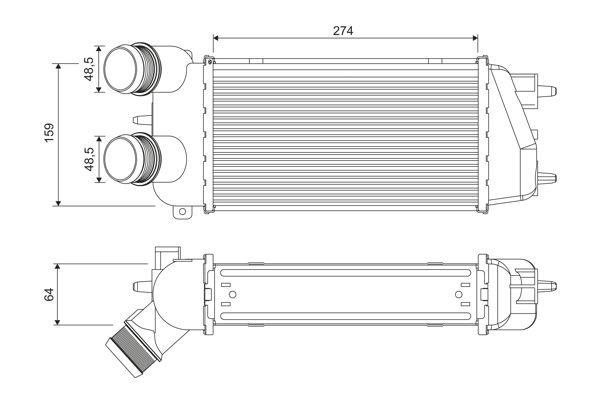 Intercooler, compresor VALEO 818371