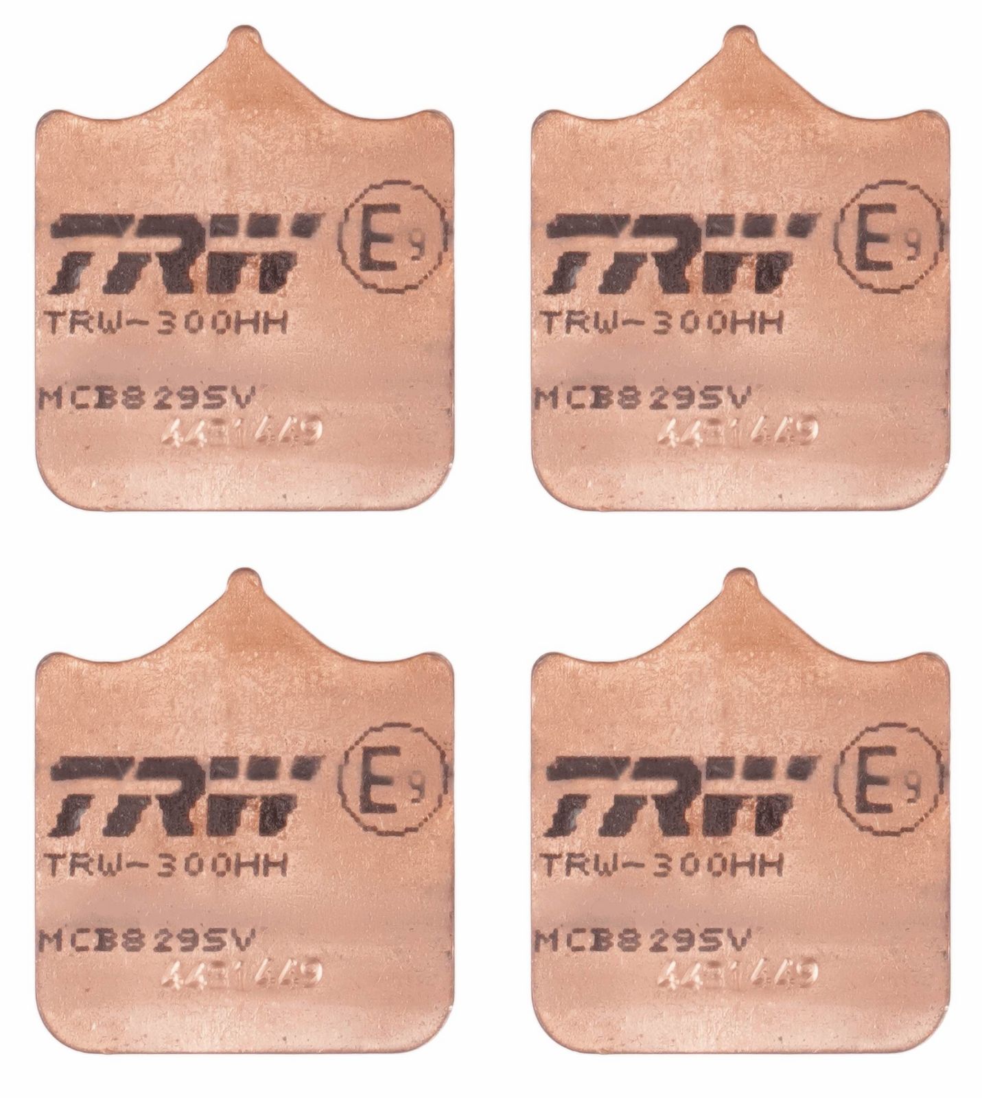 set placute frana,frana disc TRW Sinter Street MCB829SV