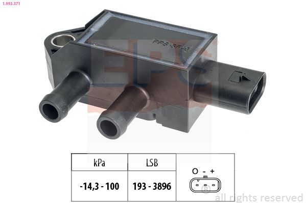 Czujnik, ciśnienie spalin EPS 1.993.371