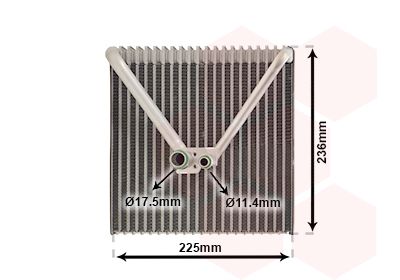 Parownik, klimatyzacja VAN WEZEL 7600V011