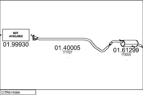 Układ wydechowy MTS CITR61408A000470
