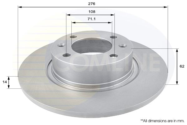 Tarcza hamulcowa COMLINE ADC1533