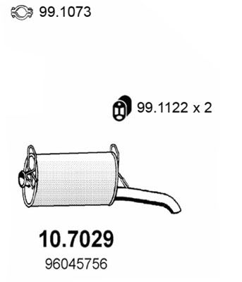 Tłumik końcowy ASSO 10.7029