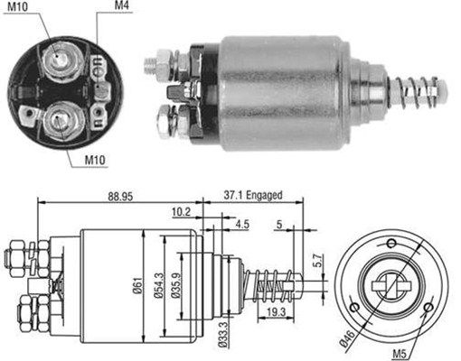 Solenoid, electromotor MAGNETI MARELLI 940113050402