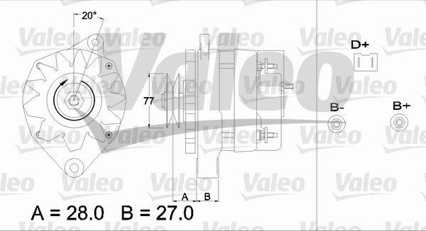 Alternator VALEO 433407