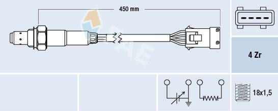 Sonda lambda FAE 77162