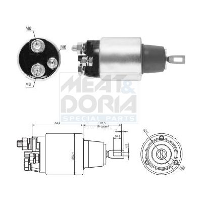 Solenoid, electromotor MEAT & DORIA 46313