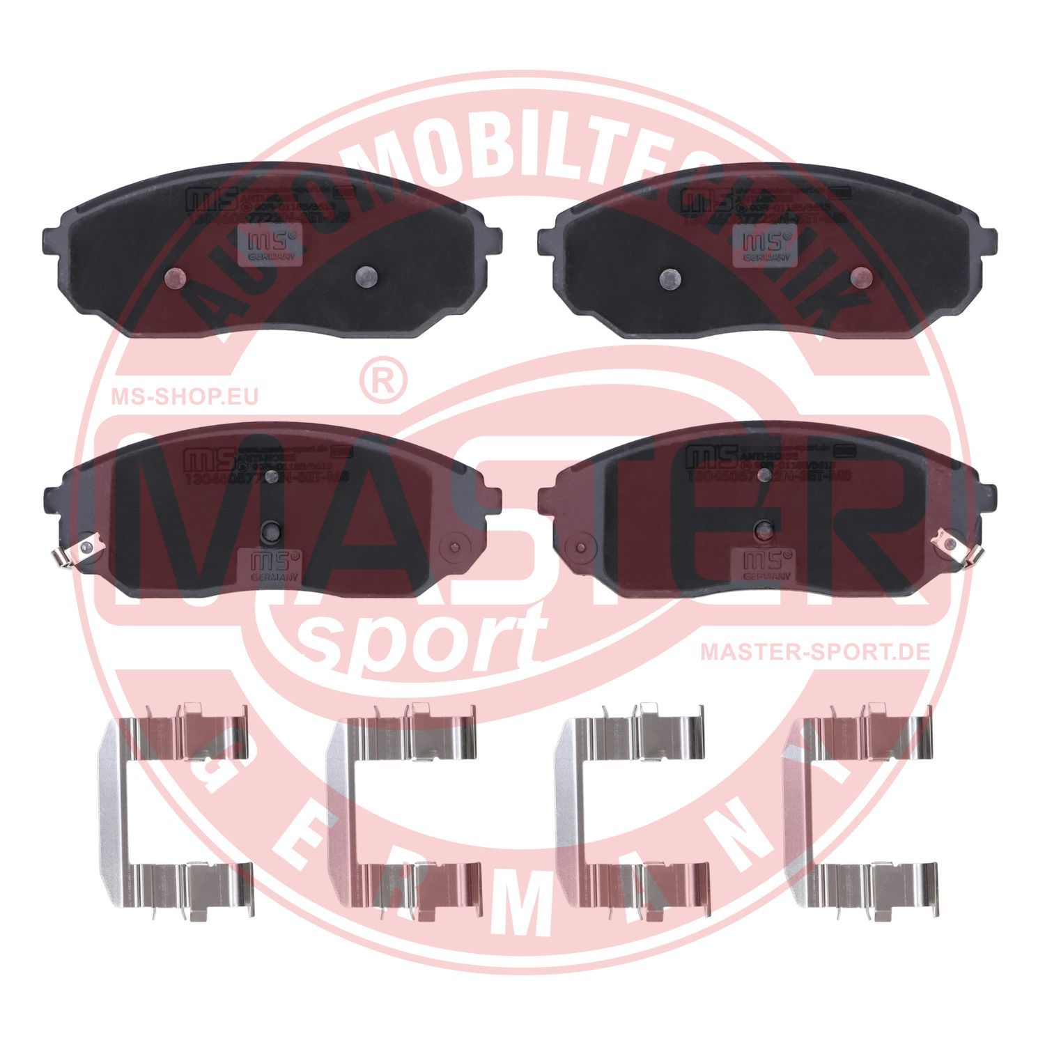 Zestaw klocków hamulcowych, hamulce tarczowe MASTER-SPORT GERMANY 13046057722N-SET-MS