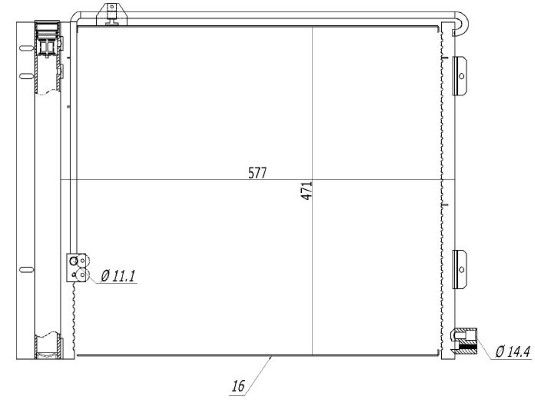 Condensator, climatizare MTR 13054690