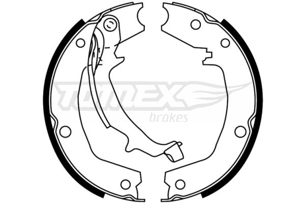 Sada brzdových čelistí TOMEX Brakes 22-72