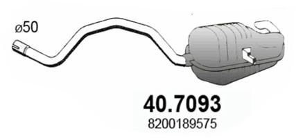 Tłumik końcowy ASSO 40.7093