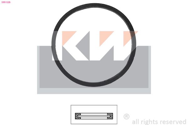 Uszczelka, termostat KW 590 528