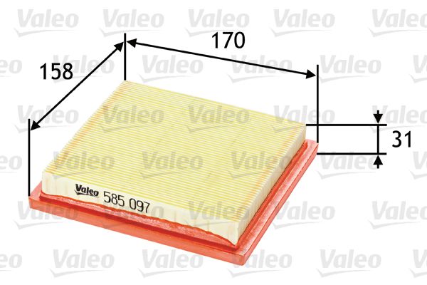 Vzduchový filtr VALEO 585097