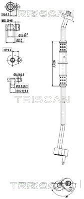 Przewód wysokiego/niskiego ciśnienia, klimatyzacja TRISCAN 901016005