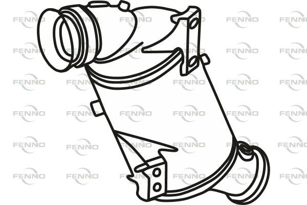 Filtr sadzy / filtr cząstek stałych, układ wydechowy FENNO 2054901200