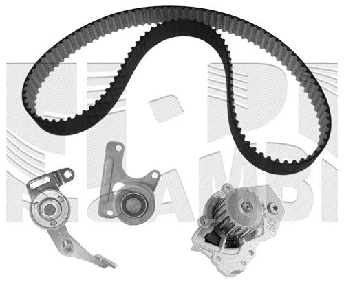 Pompa wodna + zestaw paska rozrządu CALIBER 0005KPW