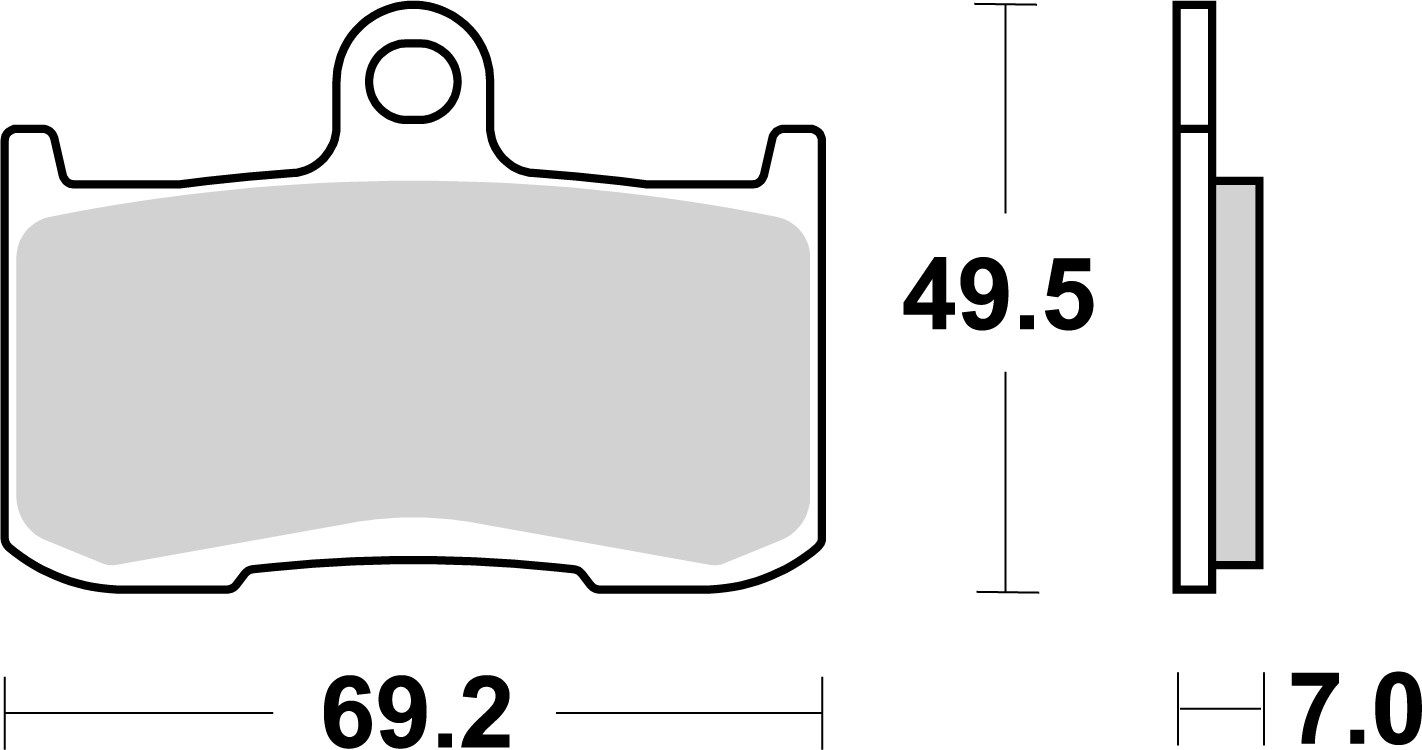 set placute frana,frana disc BREMBO 07KA23SA