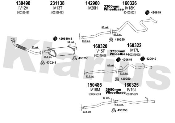 Układ wydechowy KLARIUS 470029E