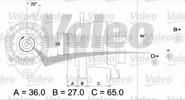Alternator VALEO 436284