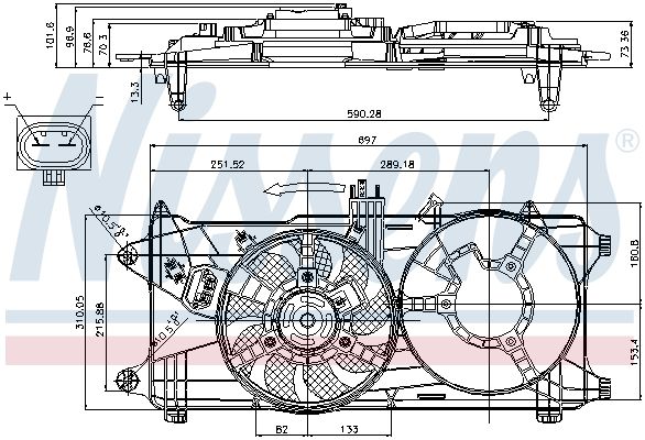 Ventilateur, refroidissement du moteur