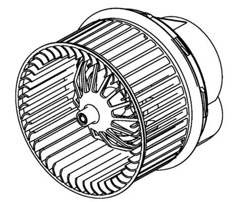 Vnútorný ventilátor MAHLE AB 265 000P
