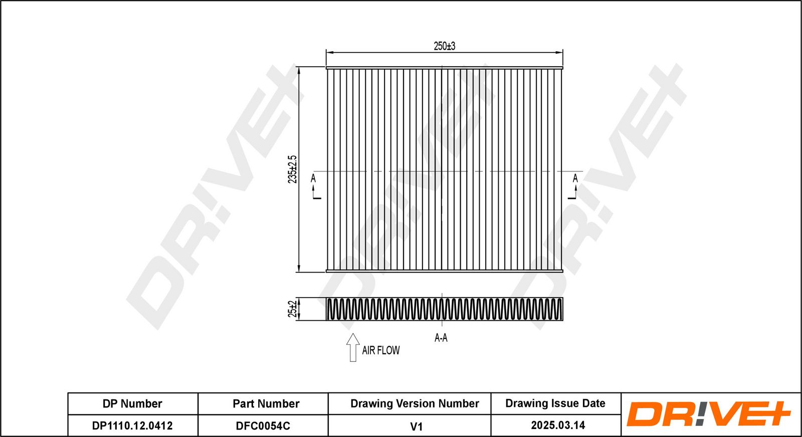 Фильтр, воздух во внутренном пространстве