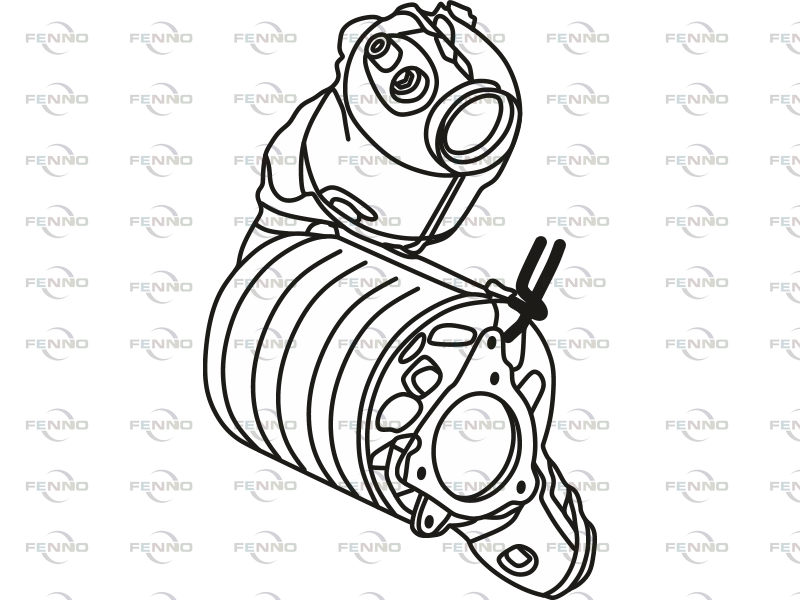 Filtr sadzy / filtr cząstek stałych, układ wydechowy FENNO 208A02747R