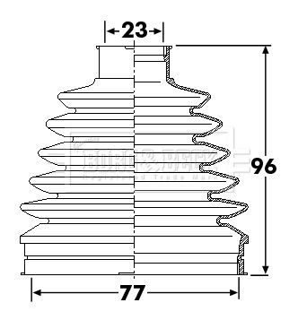 Zestaw osłon, wał napędowy BORG & BECK BCB6247