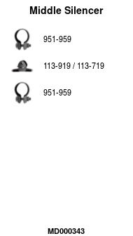 Tłumik środkowy FA1 MD000343