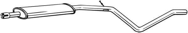 Tłumik środkowy BOSAL 286-113