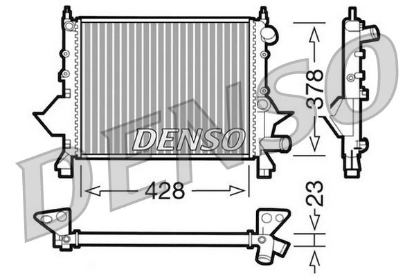 Chłodnica, układ chłodzenia silnika DENSO DRM23081