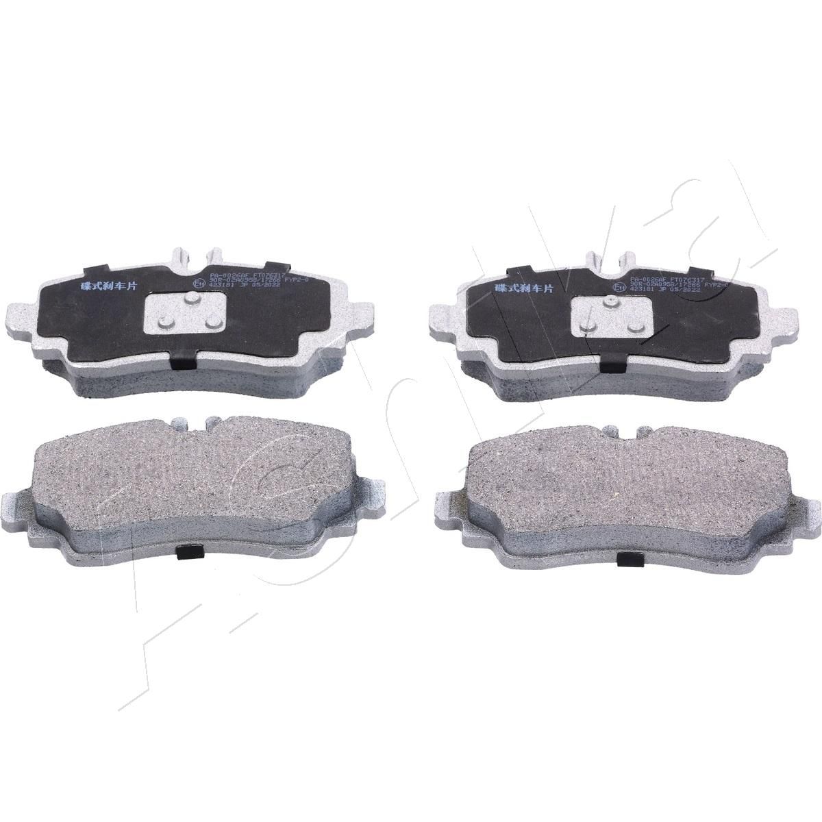 set placute frana,frana disc ASHIKA 50-00-0026