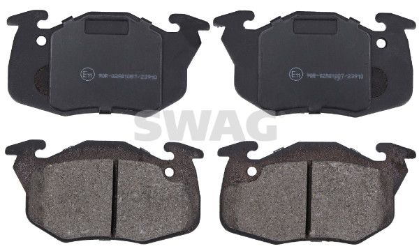 Levně Sada brzdových destiček, kotoučová brzda SWAG 62 91 6192