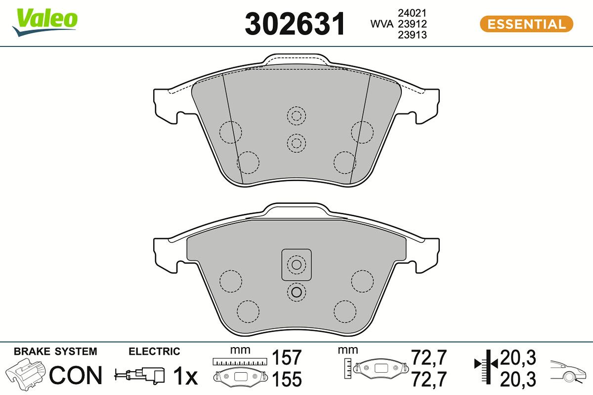 Комплект тормозных колодок, дисковый тормоз