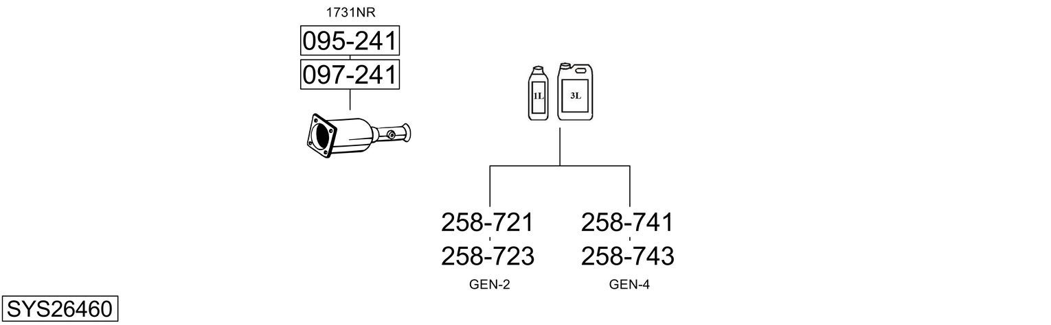 Układ wydechowy BOSAL SYS26460