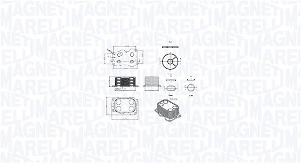 Chladič motorového oleja MAGNETI MARELLI 350300000900