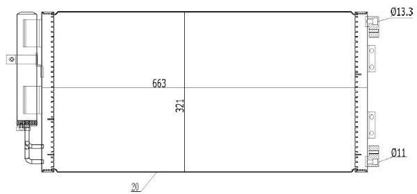 Condensator, climatizare MTR 13054594