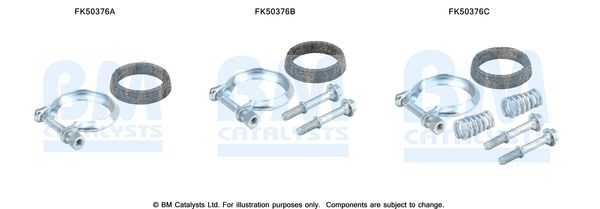 Zestaw montażowy, rura wydechowa BM CATALYSTS FK50376