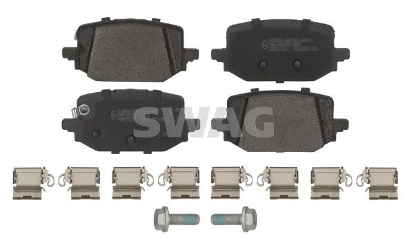 set placute frana,frana disc SWAG 33 10 9318