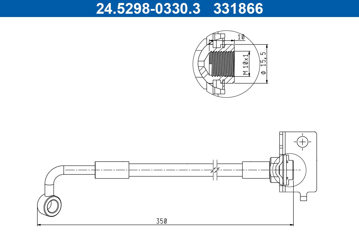 Furtun frana ATE 24.5298-0330.3