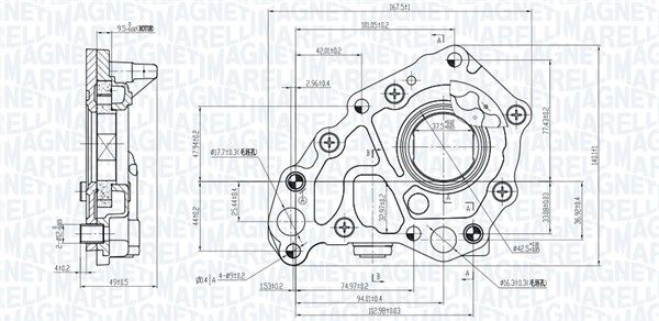 Pompa ulei MAGNETI MARELLI 351516000153