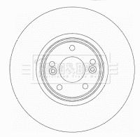 Tarcza hamulcowa BORG & BECK BBD5929S
