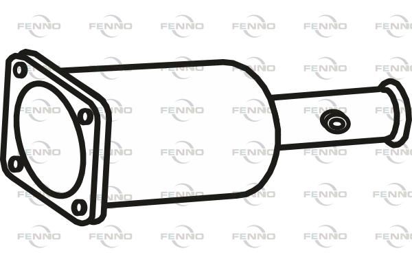 Filtr sadzy / filtr cząstek stałych, układ wydechowy FENNO P9915DPF
